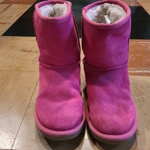 Koolaburra by UGG Pinke suede leather winter boots youth girls size 4